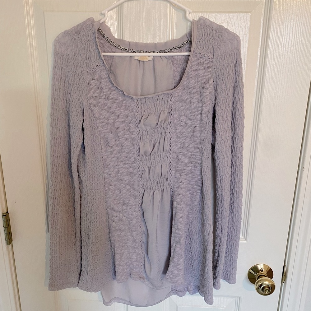 Anthropology Meadow Rue Women’s XS long sleeve color: grey